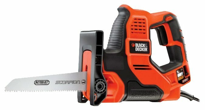 Сабельная пила BLACK+DECKER RS890K-QS, сетевая, бесключевая замена оснастки