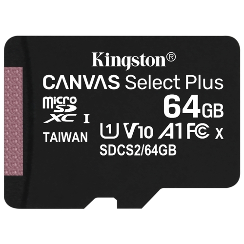 Карта памяти microSDXC Kingston, 64Gb, Class 10
