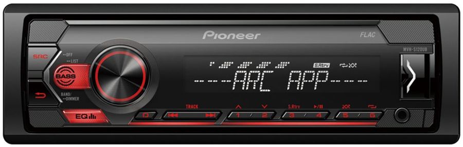 

Автомагнитола Pioneer MVH-S120UB, 1 DIN, 4x50W, USB черный, MVH-S120UB