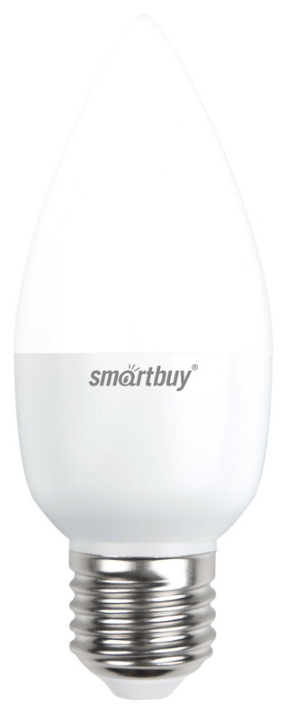 

Лампа светодиодная E27 свеча/C37, 5Вт, 3000K / теплый свет, 350лм, SMARTBUY (SBL-C37-05-30K-E27)