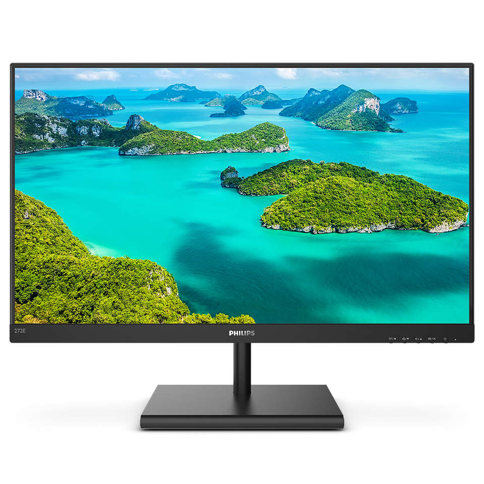 

Монитор 27" Philips 272E1SA/(00/01) IPS, 1920x1080 (16:9), 300кд/м2, 1мс, FreeSync, VGA, HDMI, DisplayPort, черный, 272E1SA/(00/01)