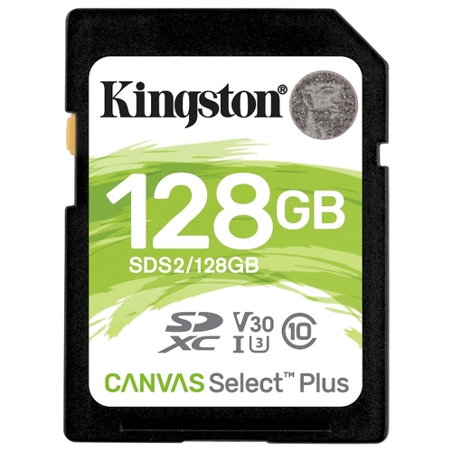 Карта памяти SDXC Kingston 128Gb Class 10 UHS-I U3 (SDS2/128GB)