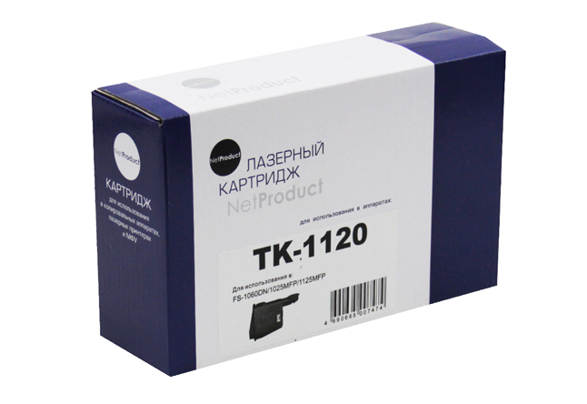 

Картридж лазерный NetProduct N-TK-1120 (TK-1120), 3000 страниц, совместимый для Kyocera FS-1060DN/1025MFP/1125MFP