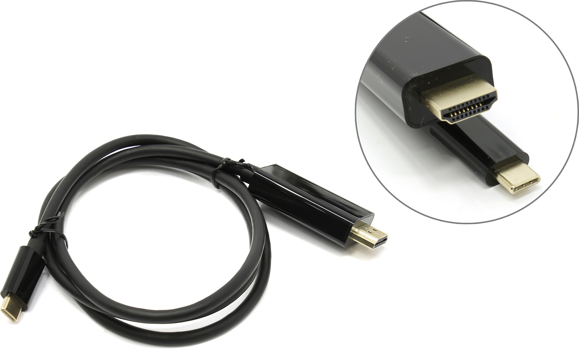 

Кабель-переходник (адаптер) USB 3.1 Type-C(M)-HDMI(19M), 1 м VCOM