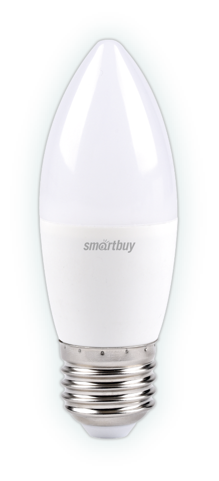 

Лампа светодиодная E27 свеча/C37, 9.5Вт, 3000K / теплый свет, 760лм, SMARTBUY (SBL-C37-9_5-30K-E27)
