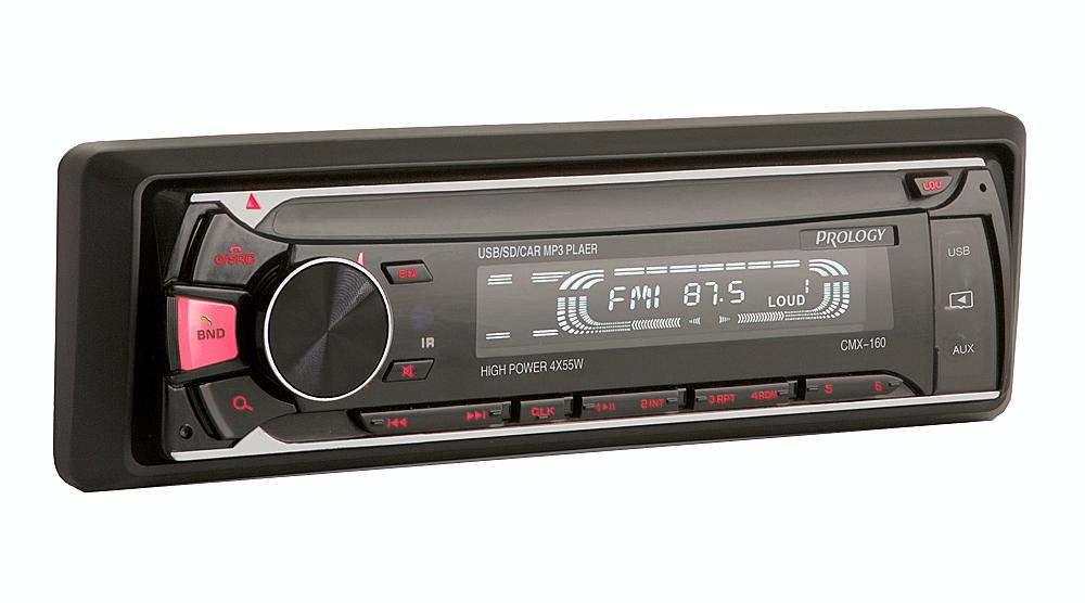 Автомагнитола Prology CMX-160, 1 DIN, 4x55 Вт, черный