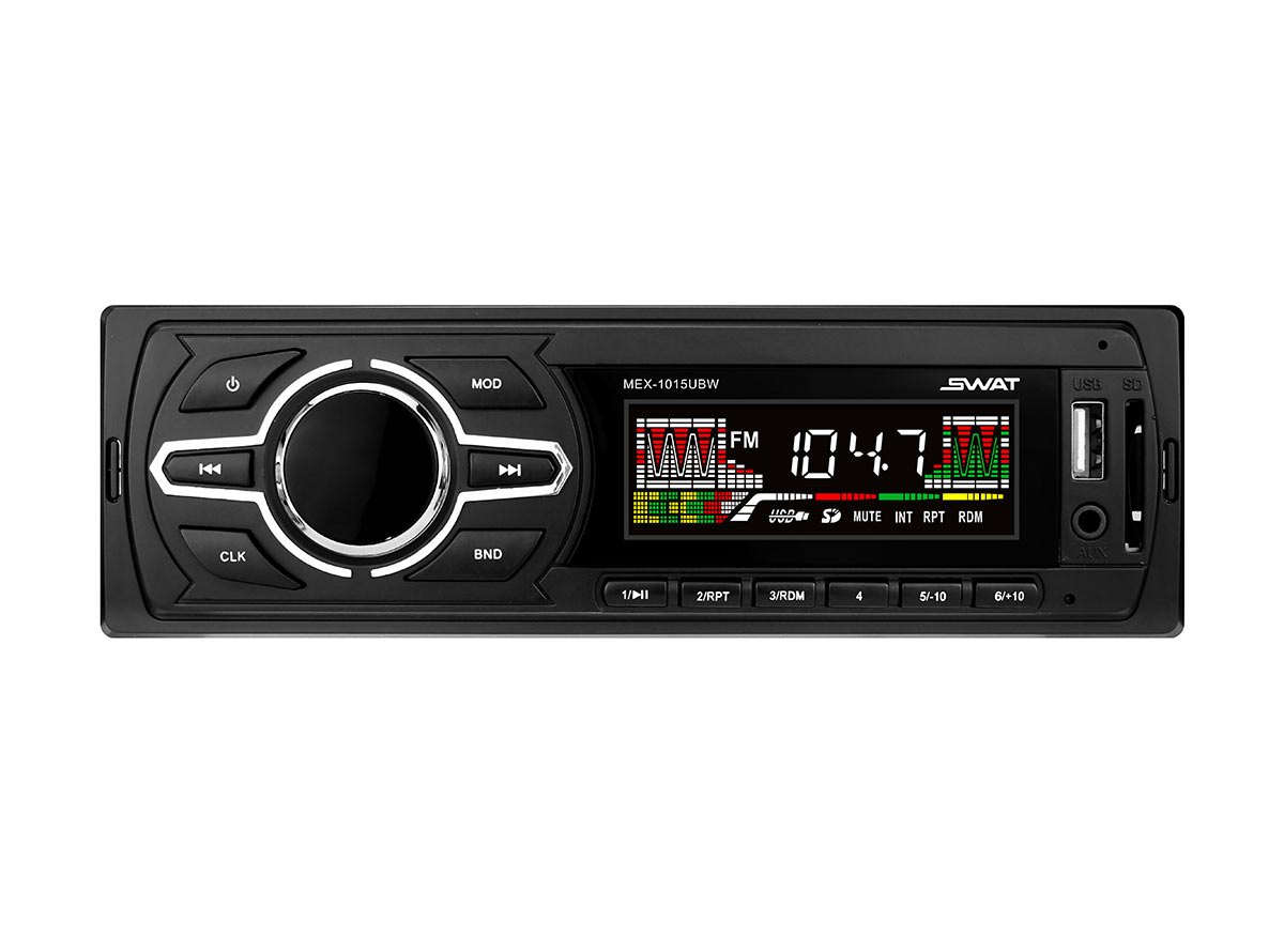 

Автомагнитола Swat MEX-1015UBW, 1 DIN, 4x50 Вт, USB, MEX-1015UBW