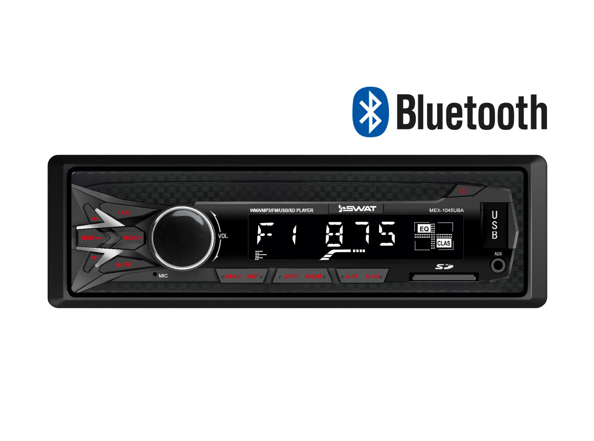 

Автомагнитола Swat MEX-1045UBA, 1 DIN, 4x50 Вт, USB, MEX-1045UBA
