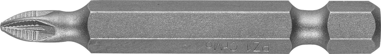 Бита односторонняя ЗУБР Мастер PZ1, 50мм, 1/4 (тип Е), 2шт. (26003-1-50-2)