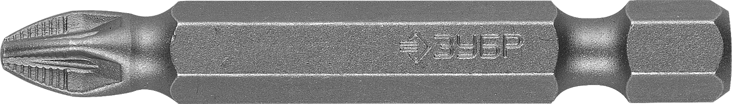 Бита односторонняя ЗУБР Мастер PZ2, 50мм, 1/4 (тип Е), 2шт. (26003-2-50-2)