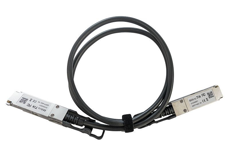 Кабель DAC Mikrotik, QSFP+-QSFP+, 1 м