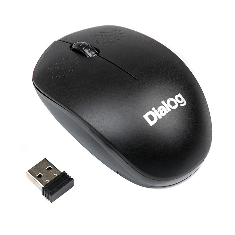 

Мышь беспроводная Dialog MROC-13U, 1200dpi, оптическая светодиодная, Wireless, USB, черный, MROC-13U