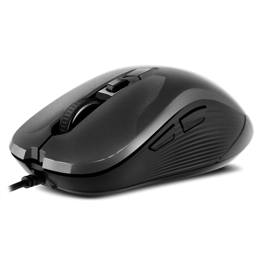 

Мышь проводная Sven RX-520S, 3200dpi, оптическая светодиодная, USB, серый (SV-017644), RX-520S