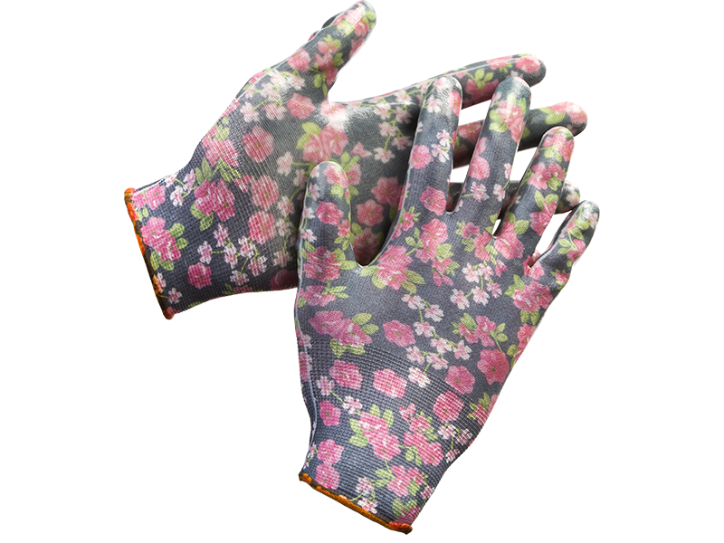 

Перчатки садовые с нитриловым покрытием, L-XL, черный/розовый, GRINDA (11297-XL)
