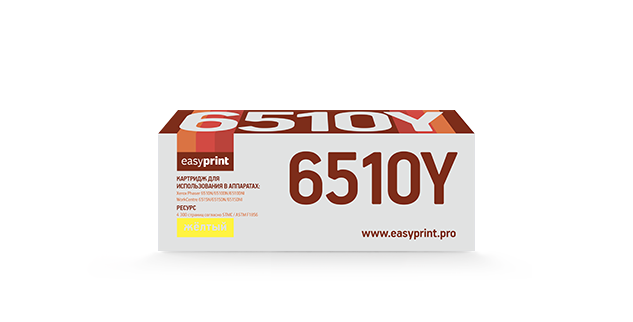 

Картридж лазерный EasyPrint LX-6510Y (106R03495), желтый, 4300 страниц, совместимый для Xerox Phaser 6510N/WorkCentre 6515