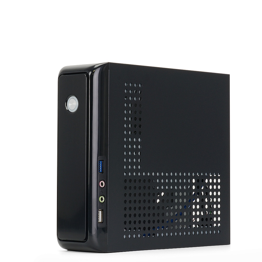Корпус CROWN CMC-170-103, Mini-ITX, Slim-Desktop, USB 3.0, черный, 90Вт (CM-PSDC95) - фото 1