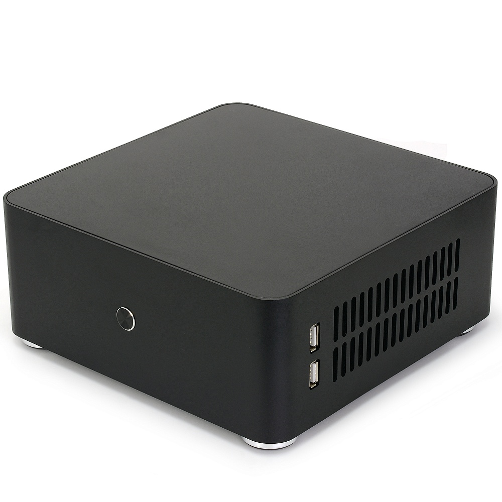 Корпус CROWN CMC-170-803, Mini-ITX, Nettop, 2xUSB 3.0, черный, 120 Вт