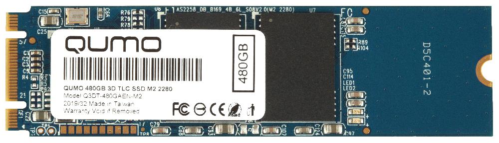 

Твердотельный накопитель (SSD) Qumo 480Gb Novation TLC 3D, 2280, M.2 (Q3DT-480GAEN-M2)