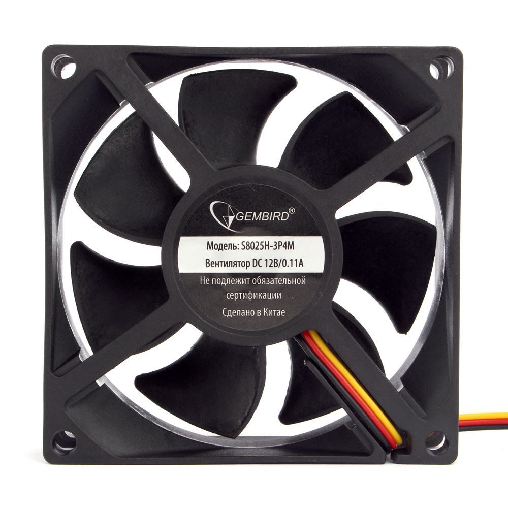 

Вентилятор Gembird, 80 мм, 2000rpm, 22.5 дБ, 3-pin+4-pin Molex, 1шт (S8025H-3P4M)