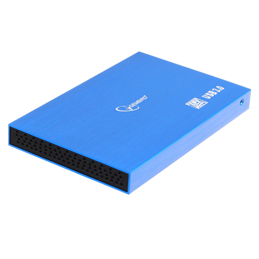 

Внешний бокс Gembird, 1x2.5" USB 3.0 алюминий, синий (EE2-U3S-56)