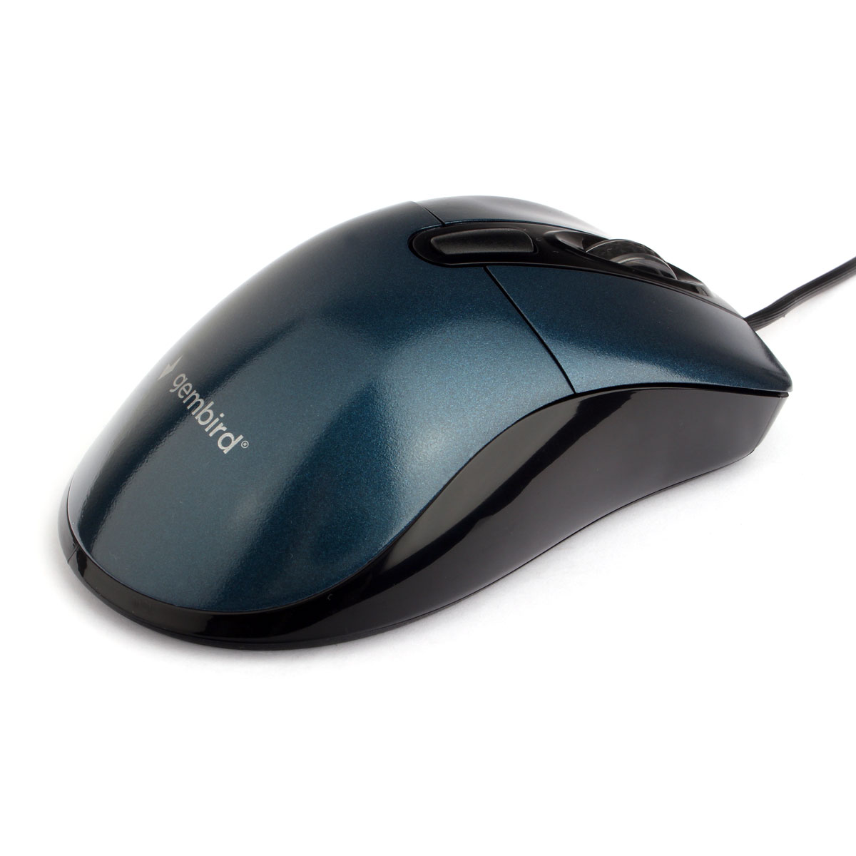 

Мышь проводная Gembird MOP-415-B, 2400dpi, оптическая светодиодная, USB, синий, MOP-415-B