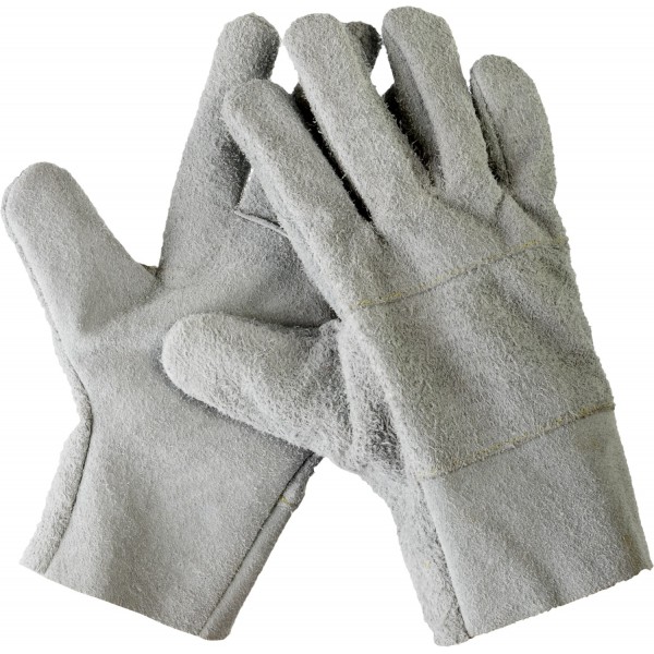 Перчатки рабочие кожаные с покрытием из спилковой кожи, XL, серый, Сибин (1134-XL)