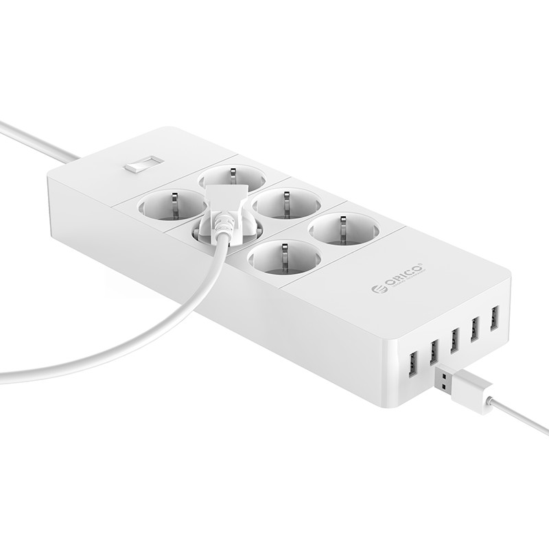

Сетевой фильтр Orico HPC-6A5U, 6-розеток, 5xUSB, 1.5 м, белый (HPC-6A5U-WH), HPC-6A5U