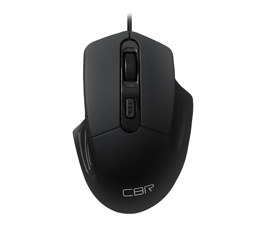 

Мышь проводная CBR CM 330, 1600dpi, оптическая светодиодная, USB, черный, CM 330