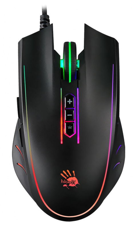 Мышь A4Tech Bloody Q81 Curve, USB, черный