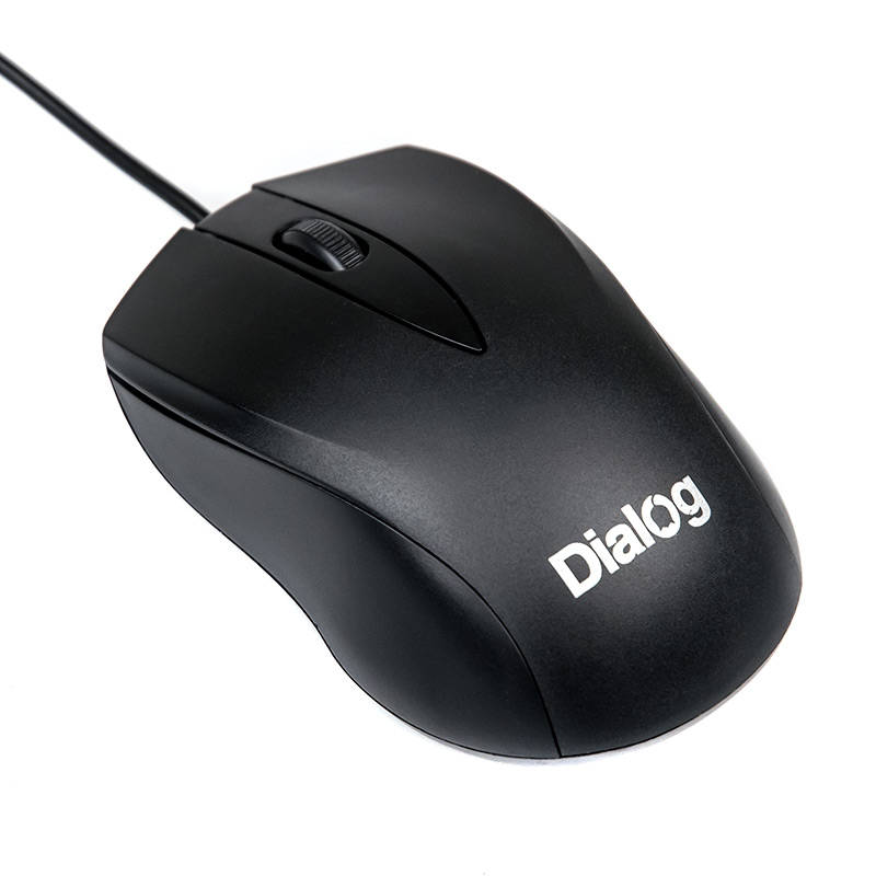 

Мышь проводная Dialog COMFORT, 1200dpi, оптическая светодиодная, USB, черный (MOC-15U), COMFORT