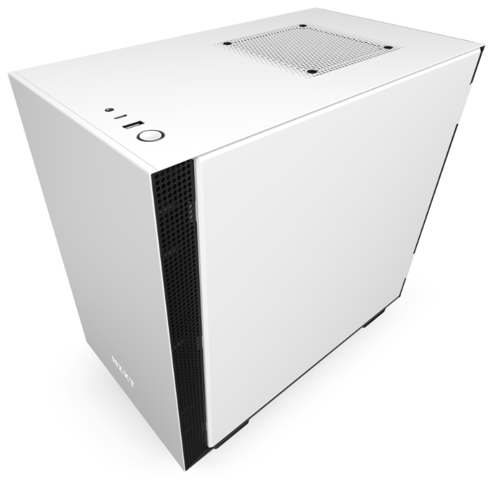 Корпус NZXT H210i, mini-ITX, Mini-Tower, USB 3.1, USB Type-C, белый/черный, Без БП (CA-H210i-W1)