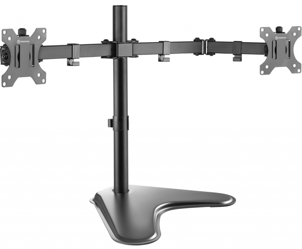 

Кронштейн для TV/монитора ONKRON D221FS, 13"-32", 2xмонитора, VESA 75x75 - 100x100, вес до 2x8, настольный, черный, D221FS