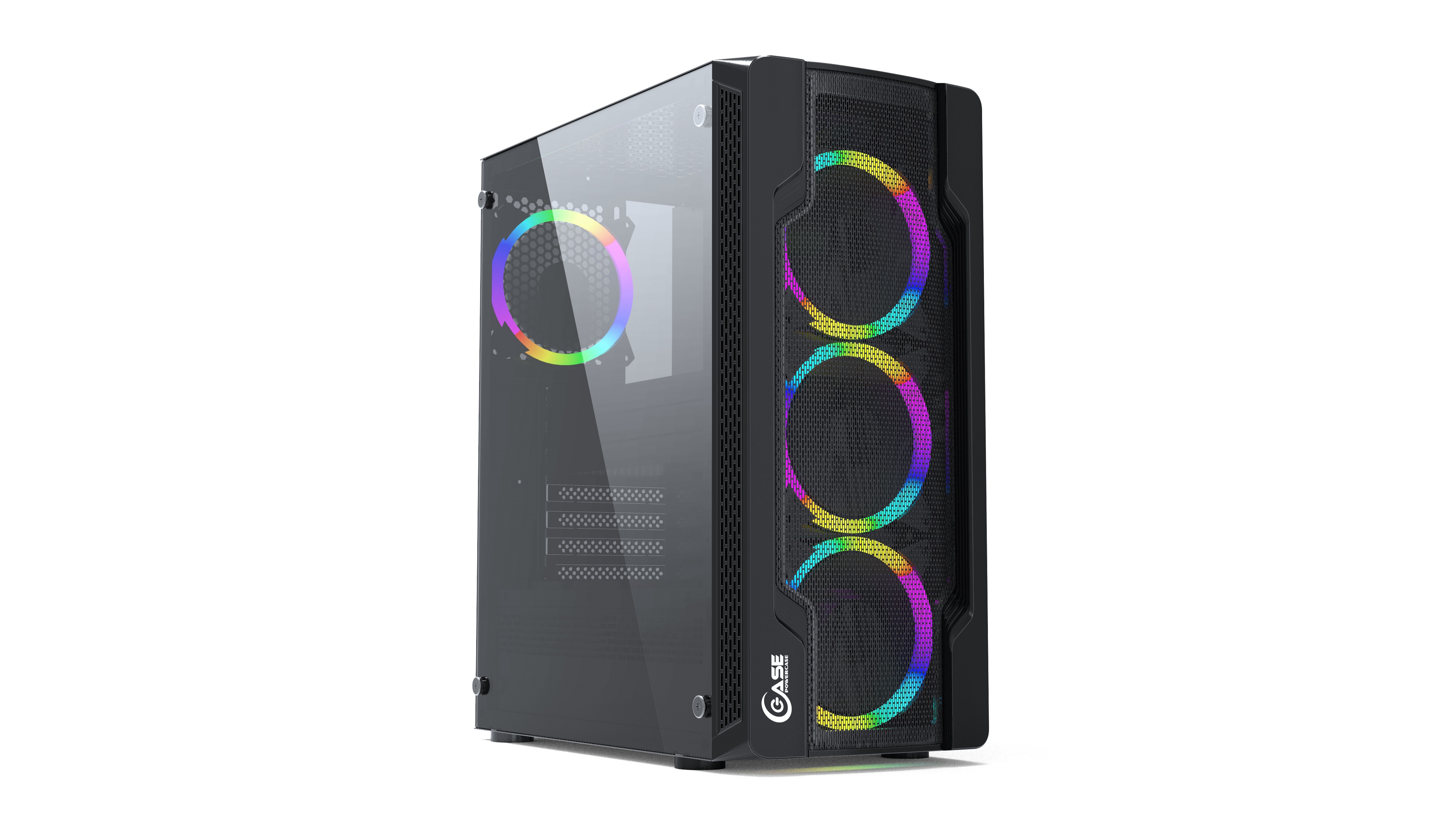 Корпус PowerCase Mistral X4 Mesh LED, Midi-Tower, без БП, черный