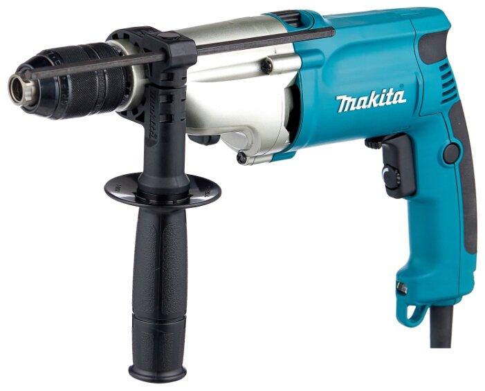 Дрель Makita HP2051F, сетевая, 720 Вт, 2900 об/мин, ударная, быстрозажимной патрон, кейс, 2.3 кг