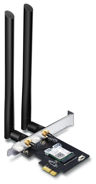 Адаптер Bluetooth+Wi-Fi TP-LINK Archer T5E, 802.11a/b/g/n/ac, 2.4 / 5 ГГц, до 1.17 Гбит/с, 20 дБм, PCI-E, внешних антенн: 2