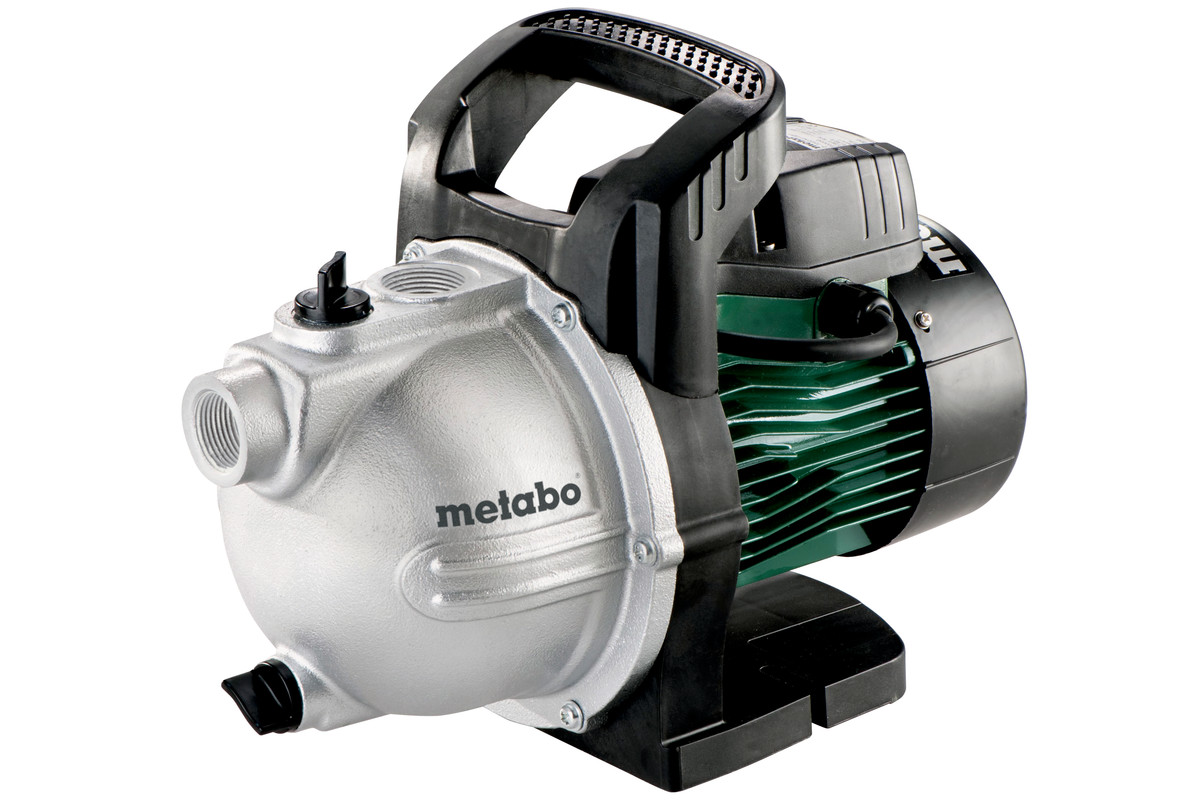 

Электрический водяной насос Metabo P 3300 G, 900Вт, поверхностный, центробежный, производительность 3.3 м³/час, глубина погружения 8м, 11.1кг (600963000), P 3300 G