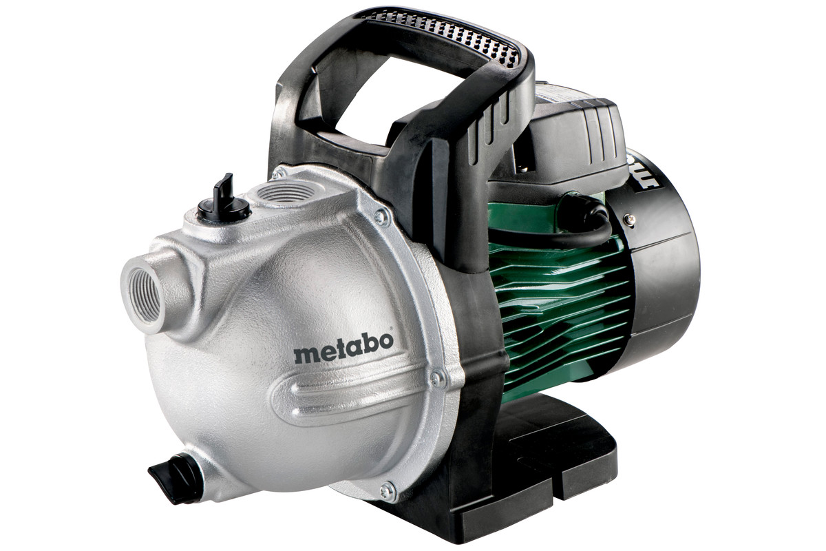 Электрический водяной насос Metabo P 4000 G, 1100Вт, поверхностный, колодезный, производительность 4 м³/час, глубина погружения 8м, 12.2кг (600964000)