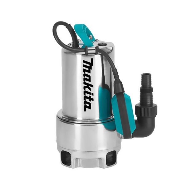 

Электрический водяной насос Makita PF0610, 550Вт, погружной, дренажный, производительность 10.8 м³/час, глубина погружения 5м, 4.6кг, PF0610