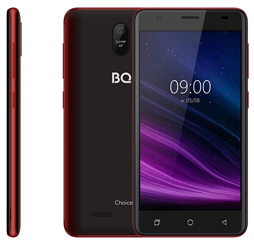 

Смартфон BQ 5016G Choice, 5" 720x1280 IPS, Unisoc SC7731E, 2Gb RAM, 16Gb, Cam, 2-Sim, 2000mAh, Micro-USB, Android 9.0, красный, 5016G Choice