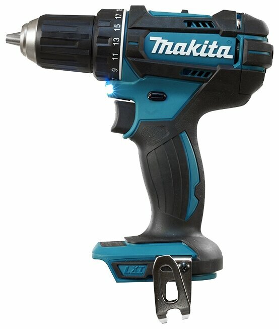 Дрель-шуруповерт Makita DDF482Z, аккумуляторный, 54 Н·м, 1900 об/мин, 18V, 4 А·ч, Li-Ion, быстрозажимной патрон, 1.5кг поставляется без аккумуляторов и зарядного устройства