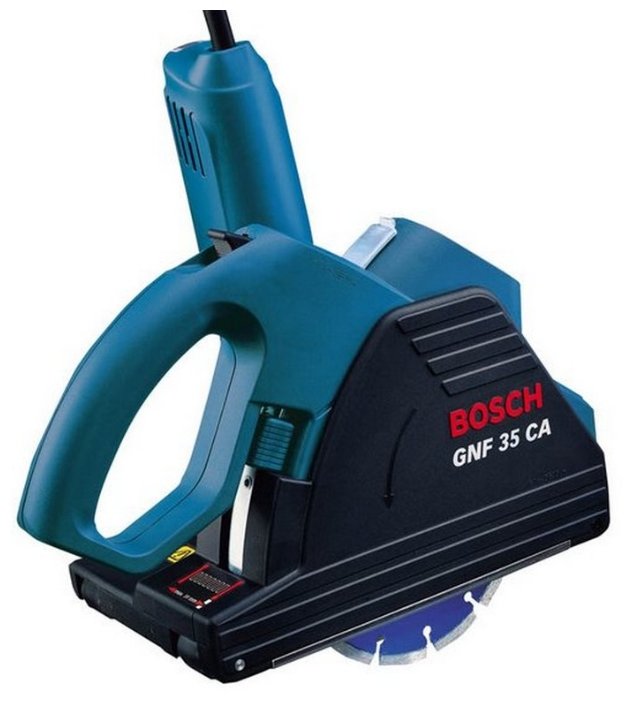 

Штроборез BOSCH GNF 35 CA, 1400Вт, количество рабочих дисков: 2, ⌀ диска: 150мм, 9300 об/мин, подключение пылесоса, плавный пуск, кейс (0601621708), GNF 35 CA