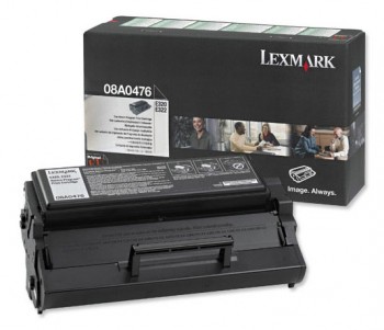 Картридж лазерный Lexmark 08A0476, черный, 1шт., 3000 страниц, оригинальный, для Lexmark E320, E322