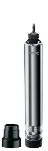 

Электрический водяной насос GARDENA 6000/5 inox, 950Вт, погружной, скважинный, производительность 6 м³/час, глубина погружения 19м, 8.25кг (01492-20.000.0), 6000/5 inox