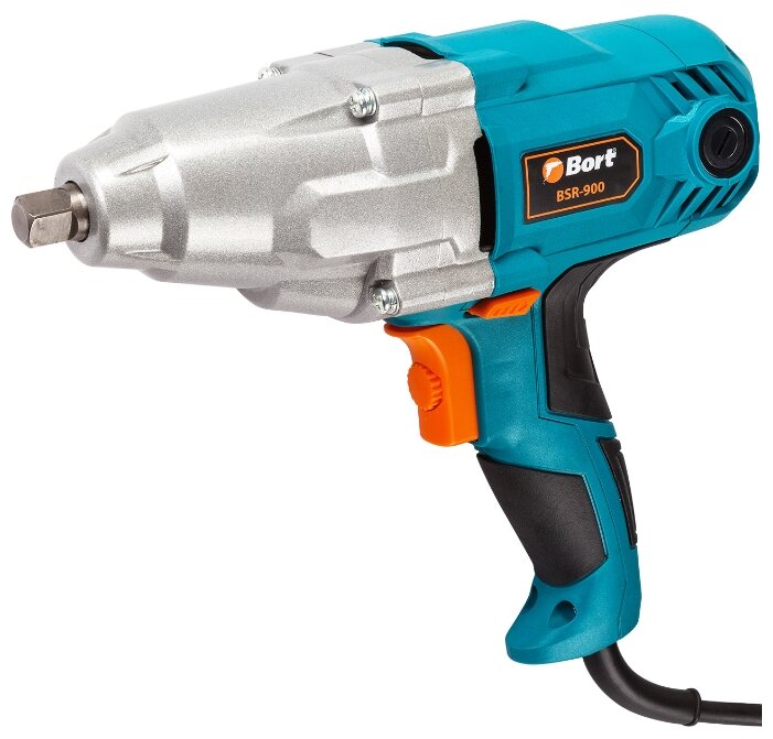 

Гайковерт Bort BSR-900, сетевой, ударный, 900Вт, 350 Н·м, квадрат 1/2", кейс, 2.4кг, BSR-900