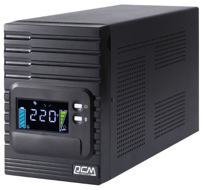 ИБП Powercom Smart King Pro+ SPT-1500-II LCD, 1500 В·А, 1.2 кВт, черный
