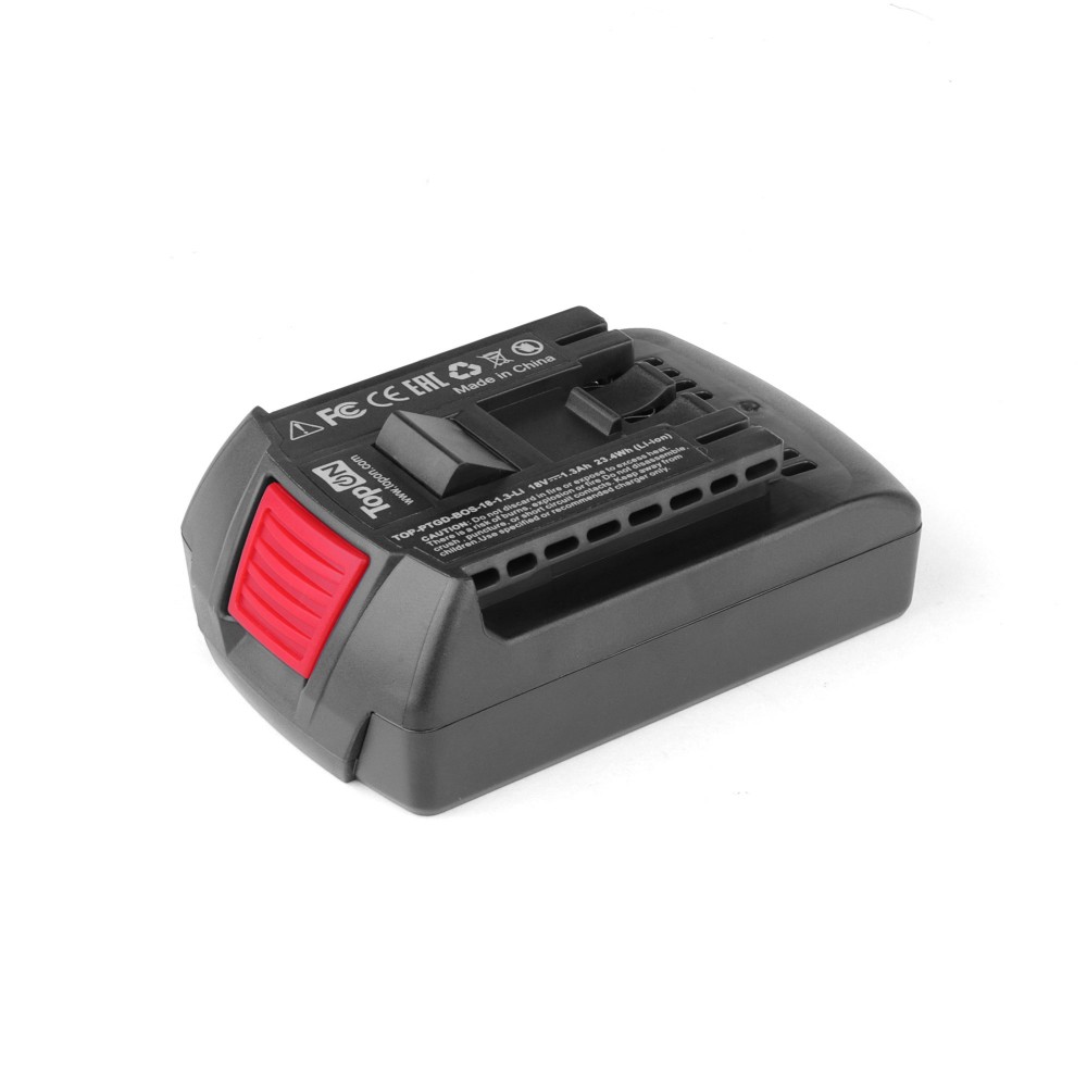 

Аккумулятор TopON 18V, 1.3Ah, Li-Ion, для Bosch 2.607.336.170 (TOP-PTGD-BOS-18-1.3-Li) [102747], 2.607.336.170