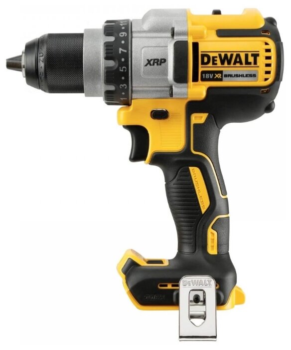 Дрель-шуруповерт DeWALT DCD991NT, аккумуляторный, 95 Н·м, 2000 об/мин, 18V, 5 А·ч, быстрозажимной патрон, кейс, 1.5кг (DCD991NT-XJ) поставляется без аккумуляторов и зарядного устройства