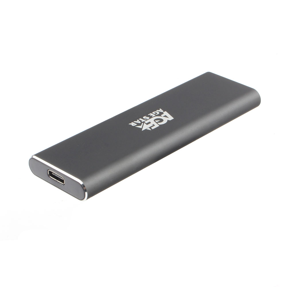 Внешний бокс AgeStar 3UBNF1C, 1xM.2 USB 3.0 алюминий, серый