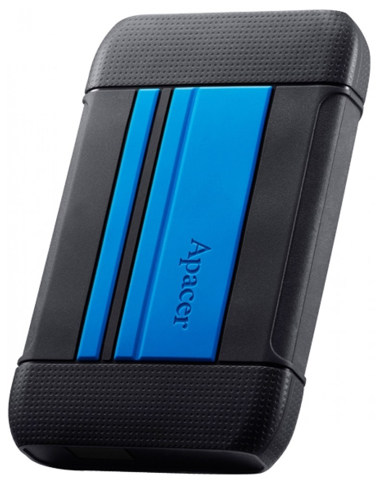 

Внешний жесткий диск (HDD) APACER 1Tb AC633, 2.5", USB 3.1 Gen 1, черный/синий (AP1TBAC633U-1), AP1TBAC633U-1