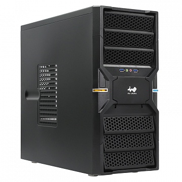 Корпус INWIN EC036BL/EC036U3, ATX, Midi-Tower, 2xUSB 3.0, черный, 400Вт (6135421)